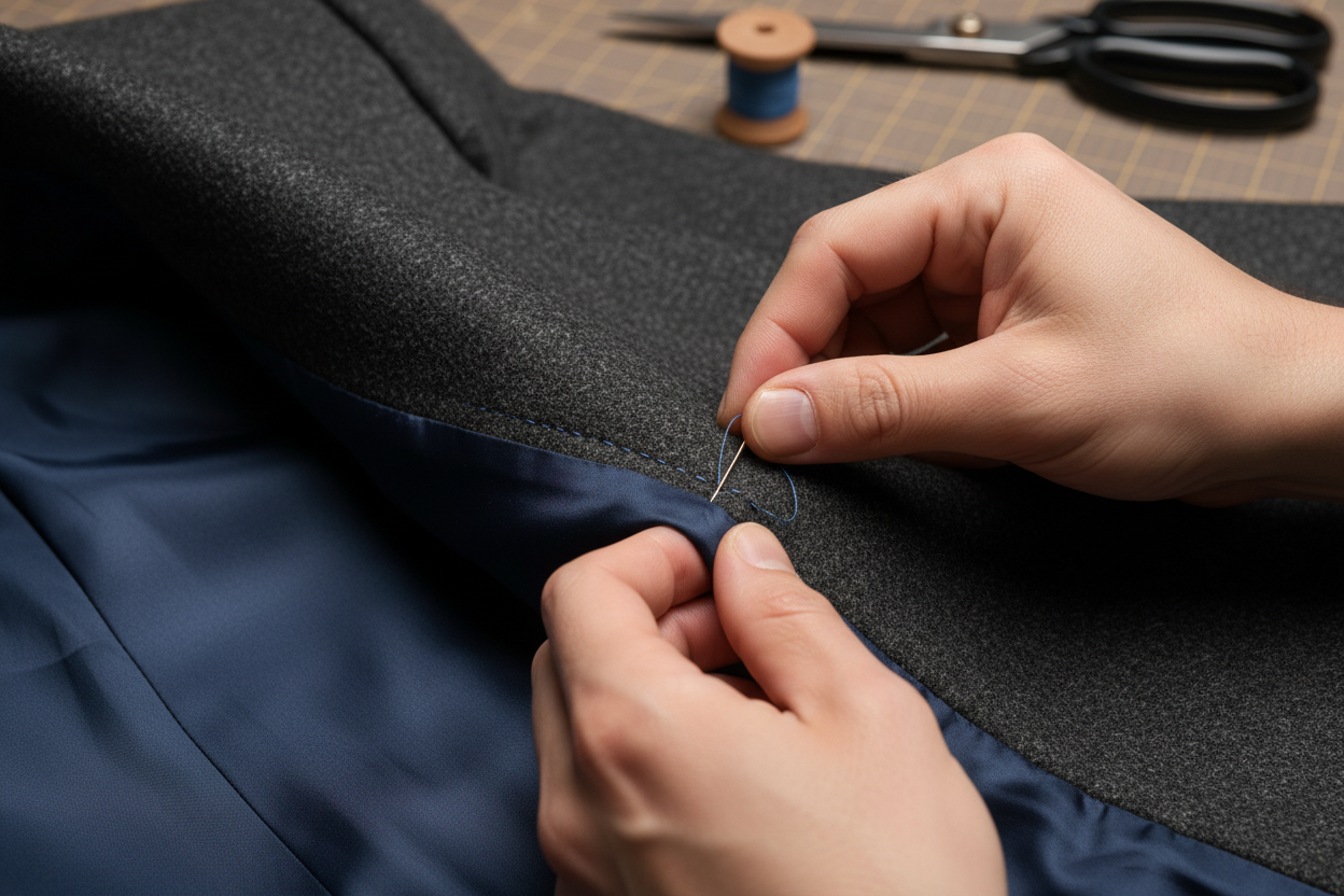 coat resew lining