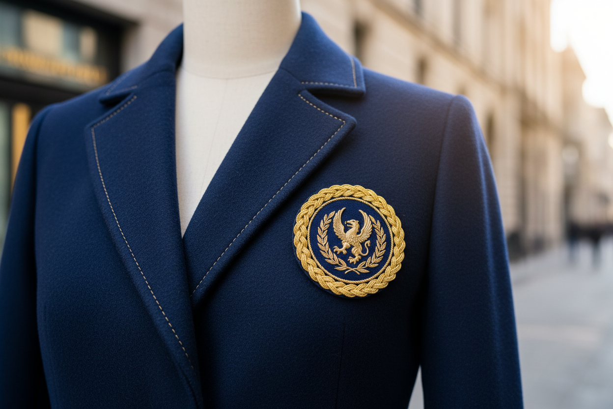 coat sew badge