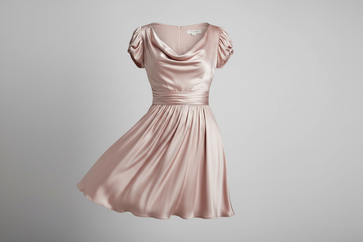 silk dress short 